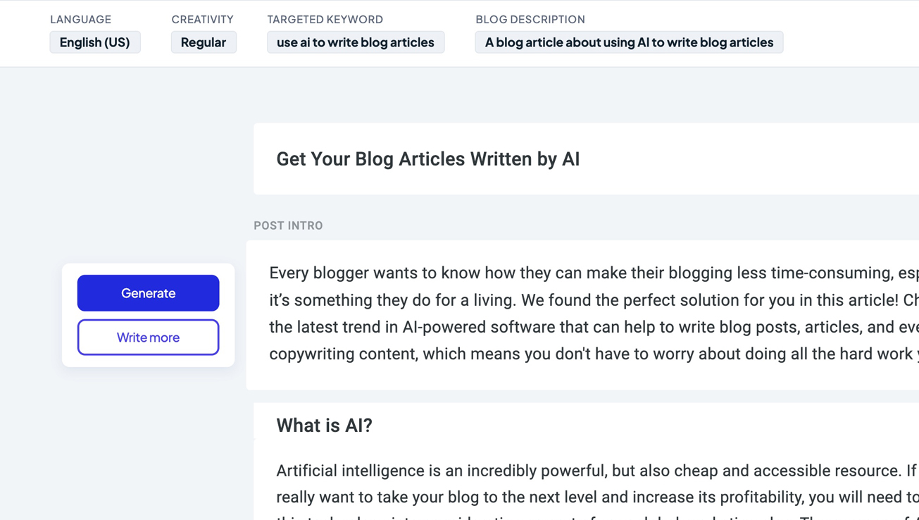 AI Article Writer